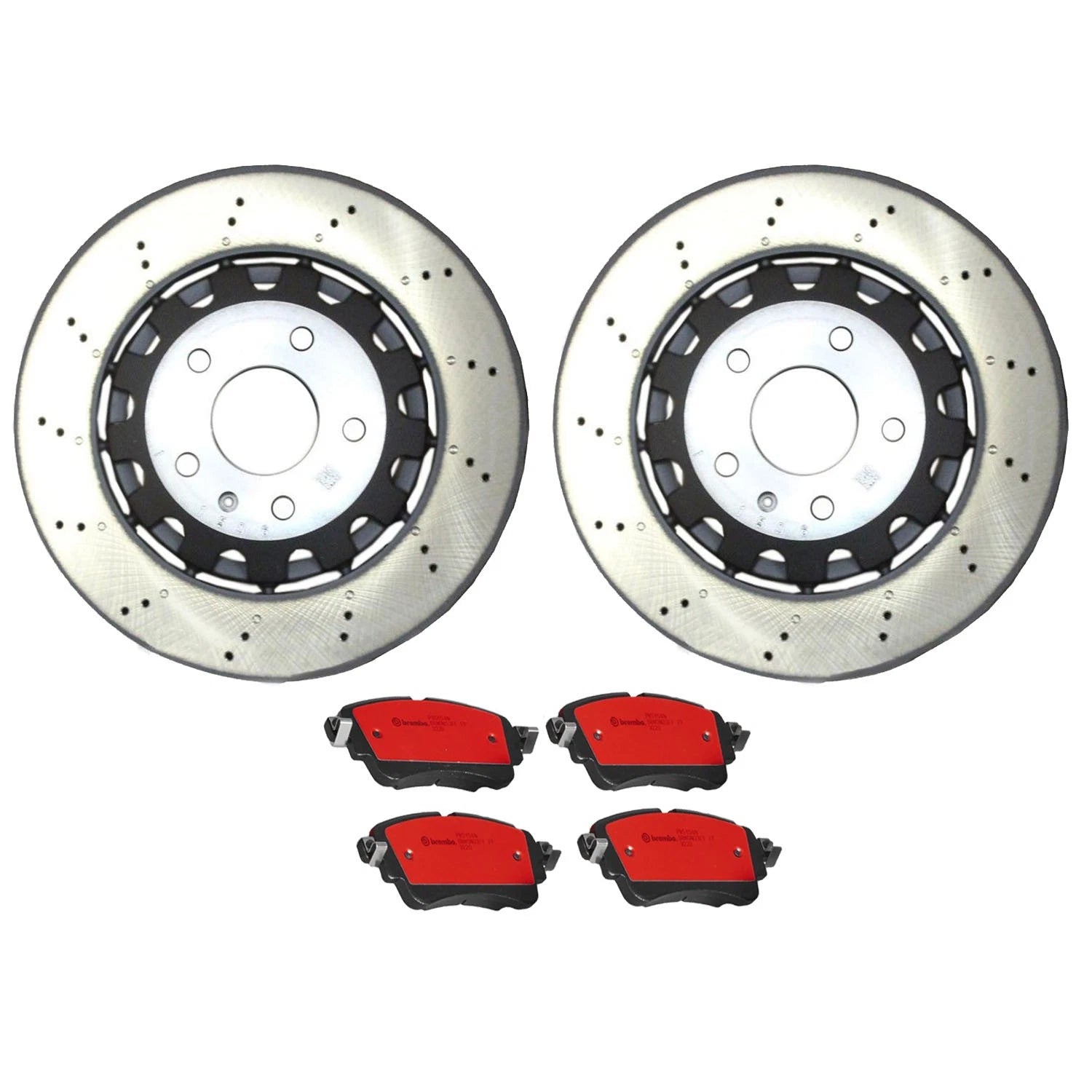 Rear Brake Kit 330mm Drill Rotor Brembo Ceramic Pad for Audi RS5 Sportback (2013–2018)