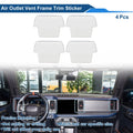 Set of 4 Air Condition Outlet Vent Trim Cover Frames for Ford Bronco (2021–2024)