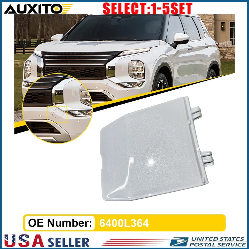Front Tow Hook Eye Cover Cap for Mitsubishi Outlander (2022–2024) OE 1-5X Pearl White