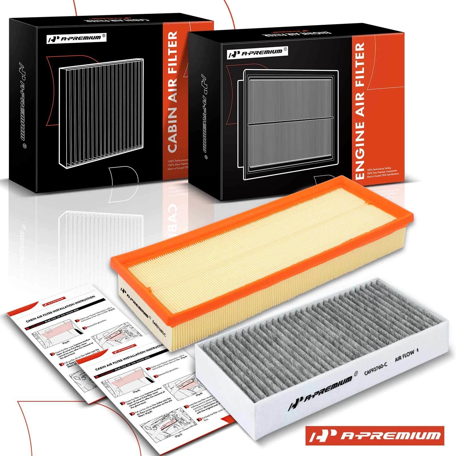 Engine and Activated Carbon Cabin Air Filter for Mercedes-Benz G50 ML350 (2010–2011)
