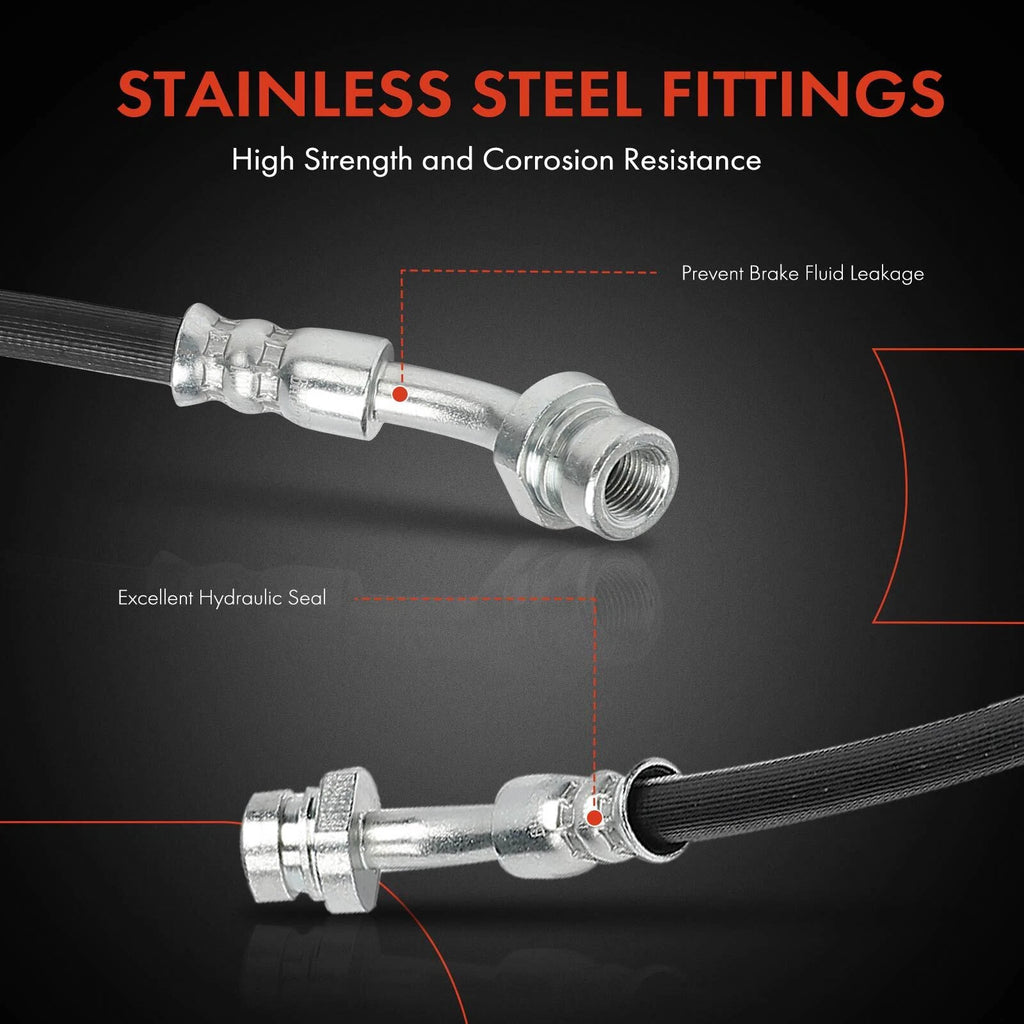 2X Rear Brake Hydraulic Hose for Kia Cadenza (2014–2016)