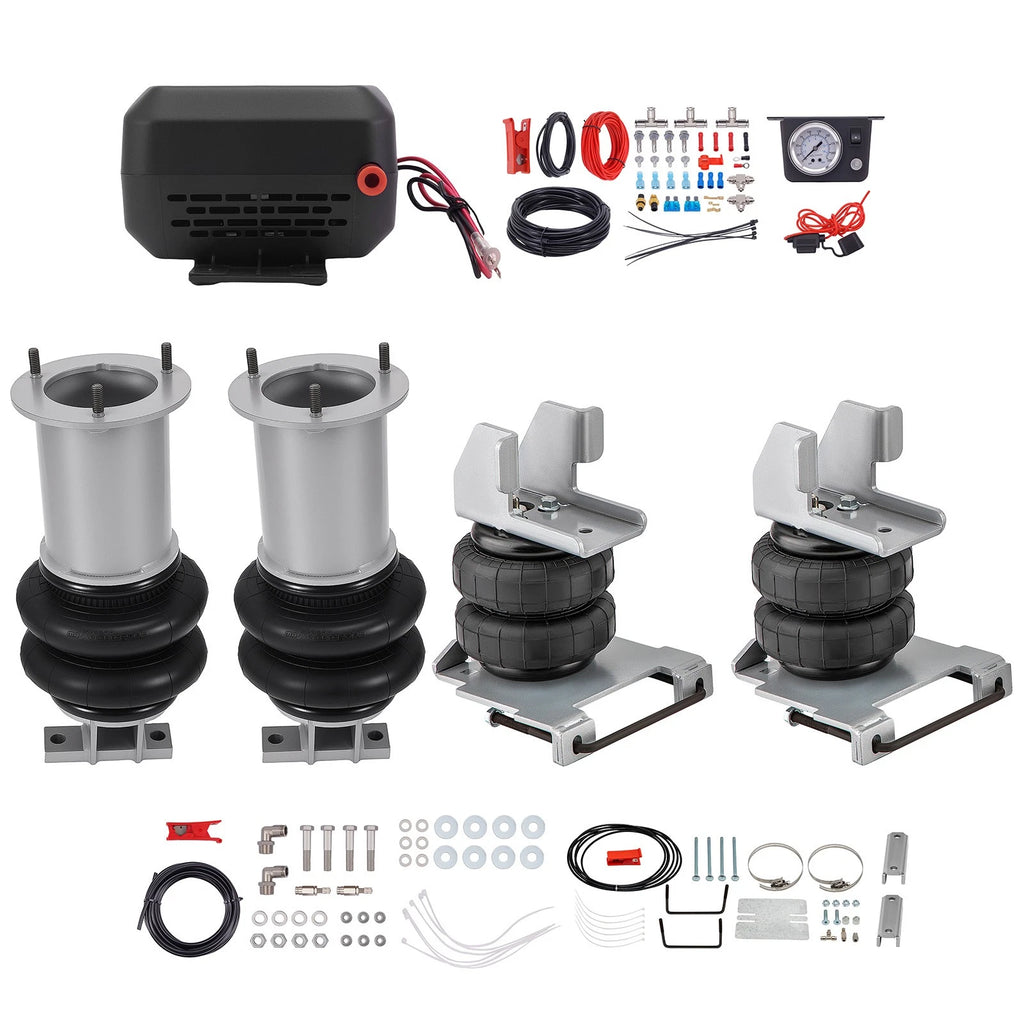 Set of 2 Air Spring Bags with Brackets + Air Controller for Silverado 1500 (2007–2018)