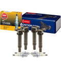 Set of 4 Denso COP Ignition Coils & NGK GPower Spark Plugs for Hyundai Kia (1.6 L4)
