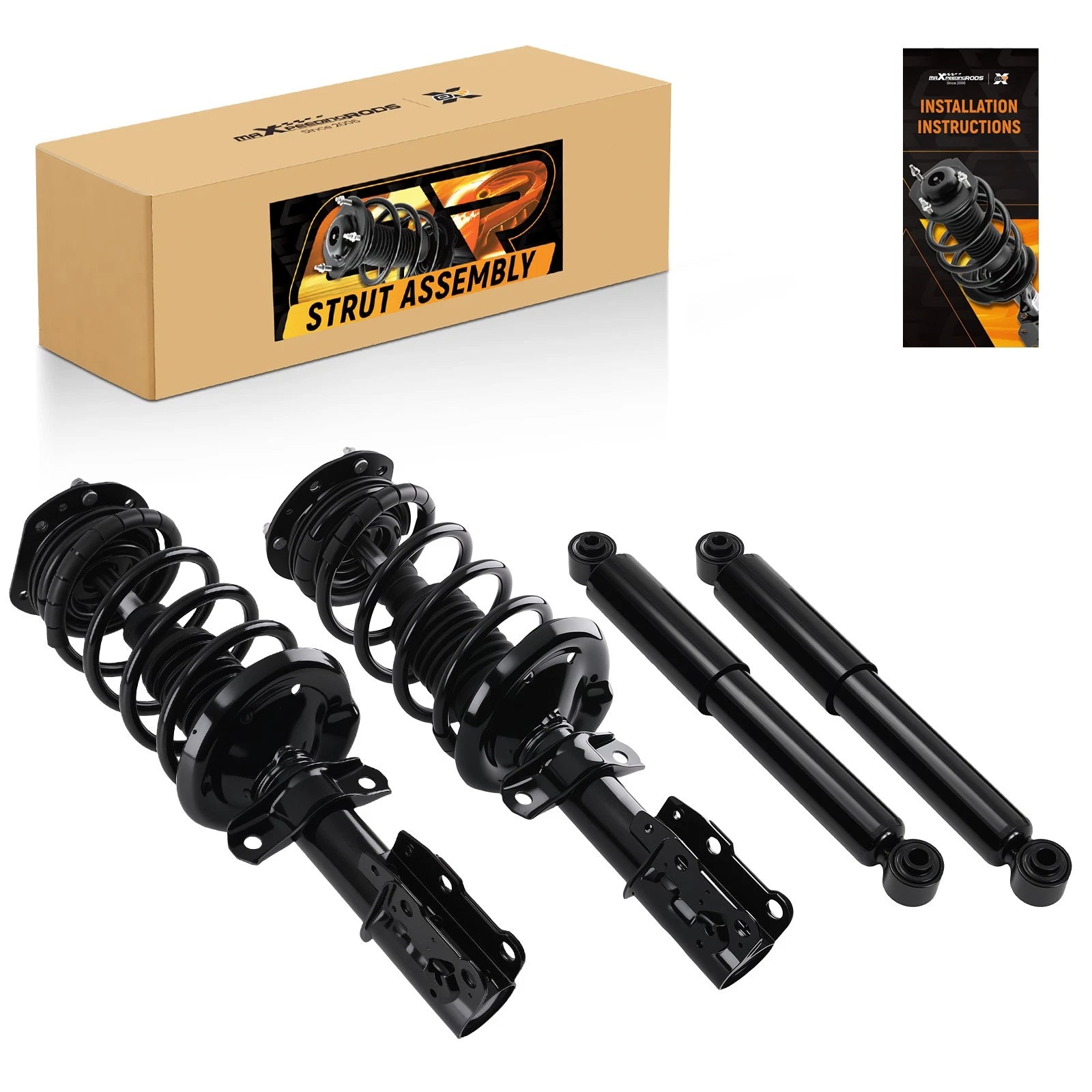 Front Struts & Rear Shocks for Chevy Cobalt, HHR, Pontiac G5 (2005–2010)