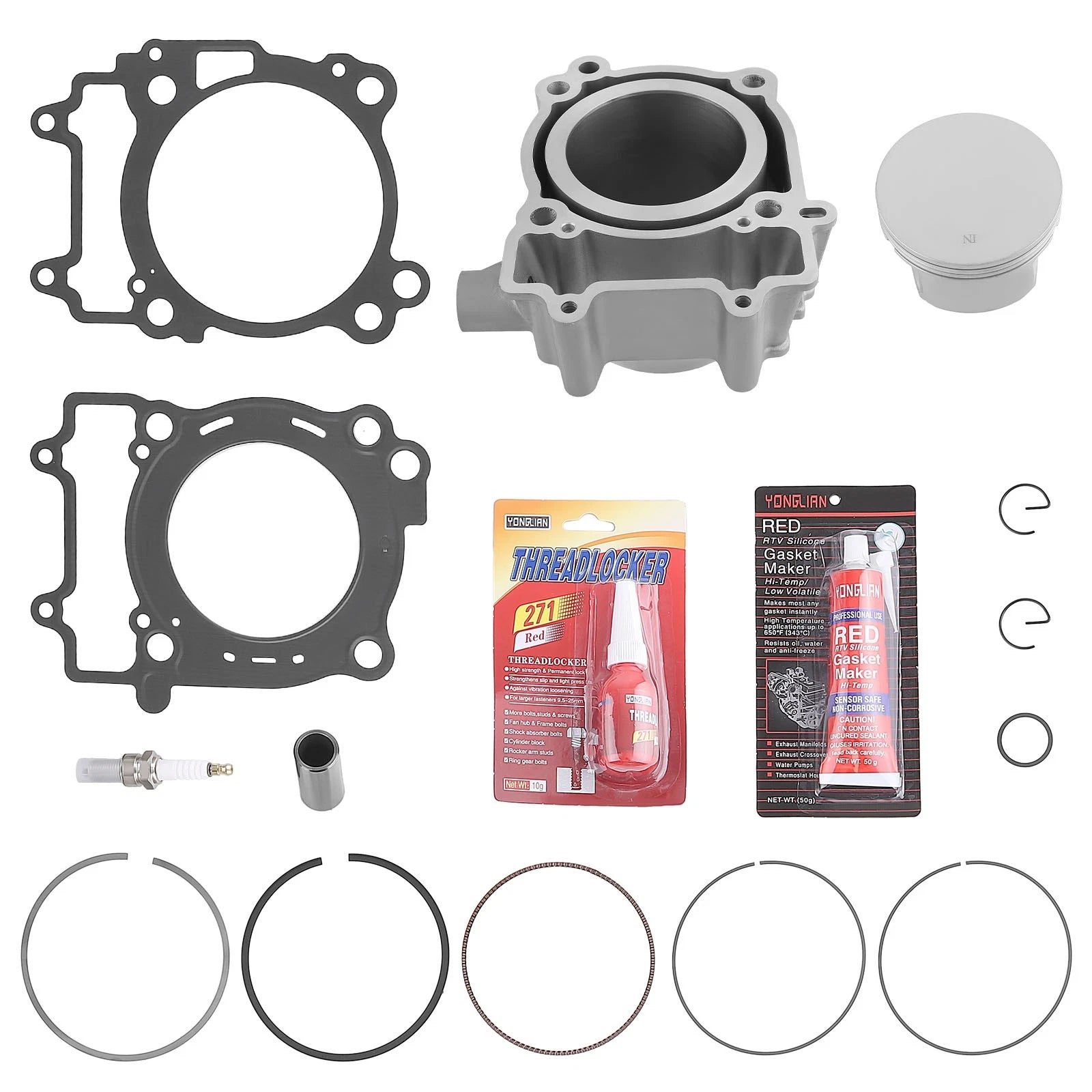 Top End Kit Cylinder Piston 93mm Gasket for Polaris Ranger 500 (2017–2022)