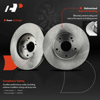 Set of 4 Disc Brake Rotors for Honda Accord (2005–2012)