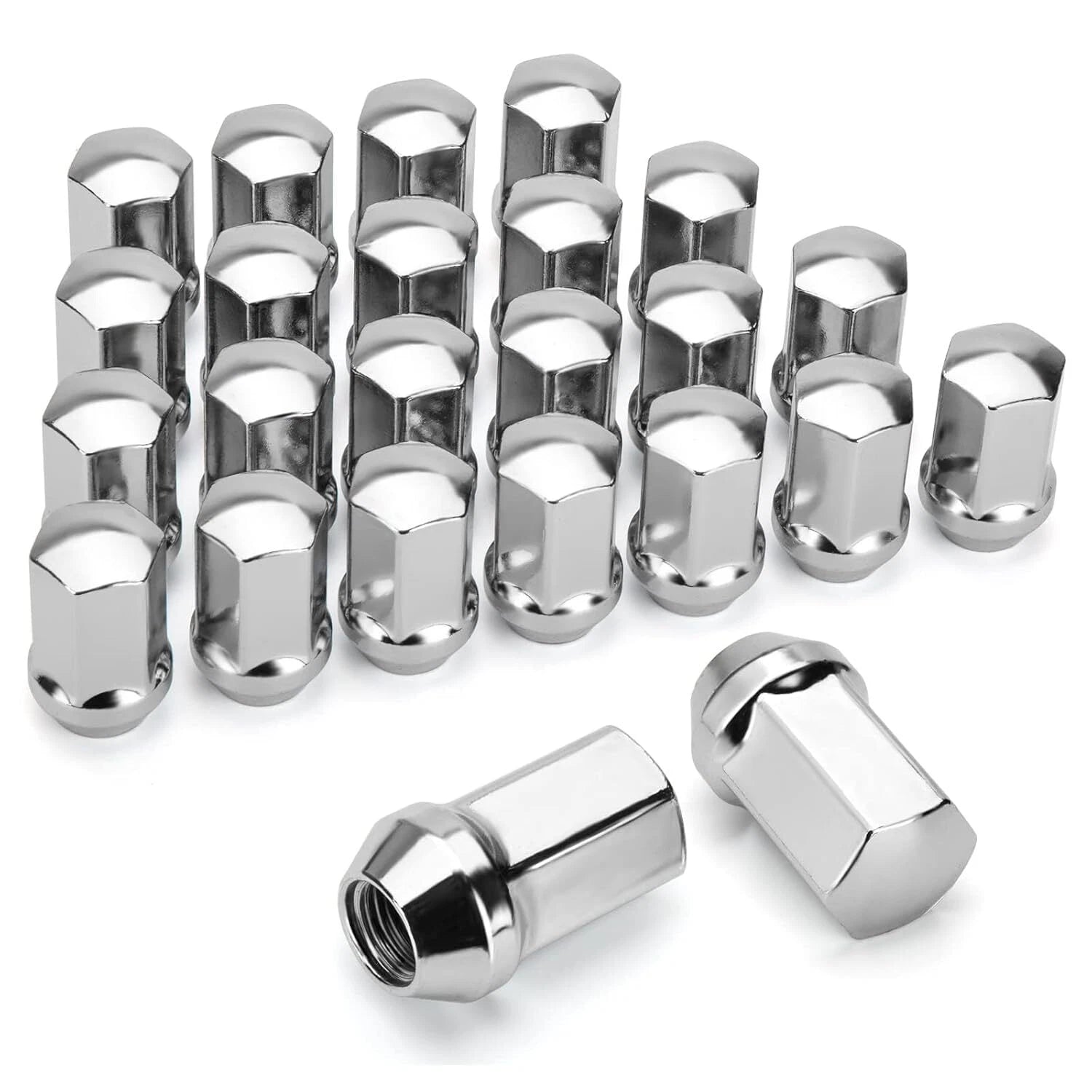 Chrome Lug Nut for Chevrolet Silverado Tahoe GMC Sierra (2014–2020)