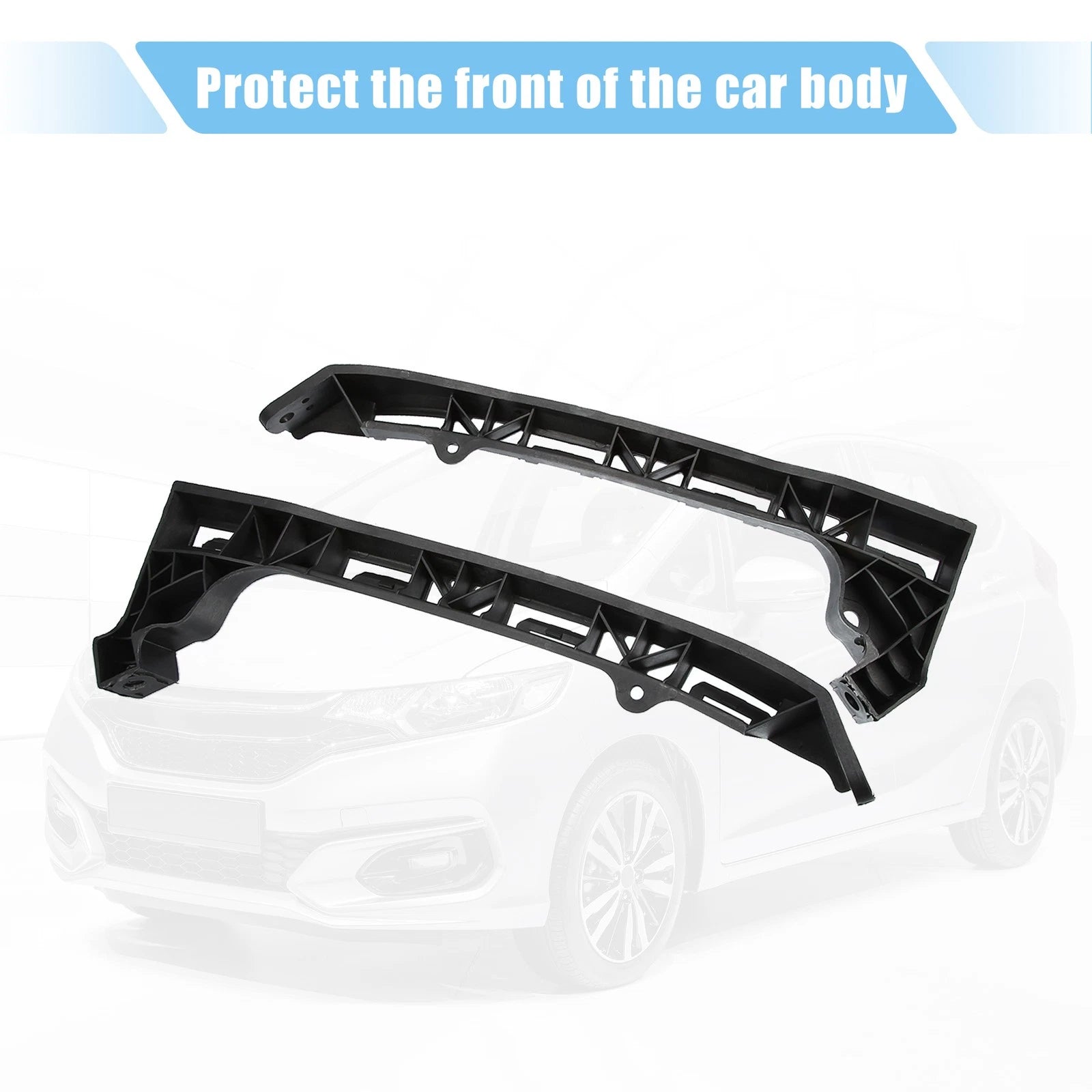 2X Front Bumper Bracket 71140TK6A00 for Honda Fit (2009–2014)