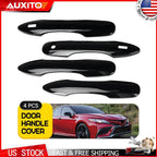 Set of 4 Gloss Black Door Handle Covers for Toyota Camry (2018–2024)