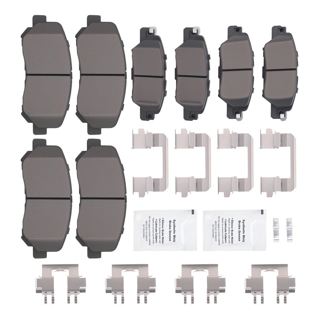 8pcs Ceramic Brake Pads Kit for Mazda CX-5 (2016–2024) D1623 D1846