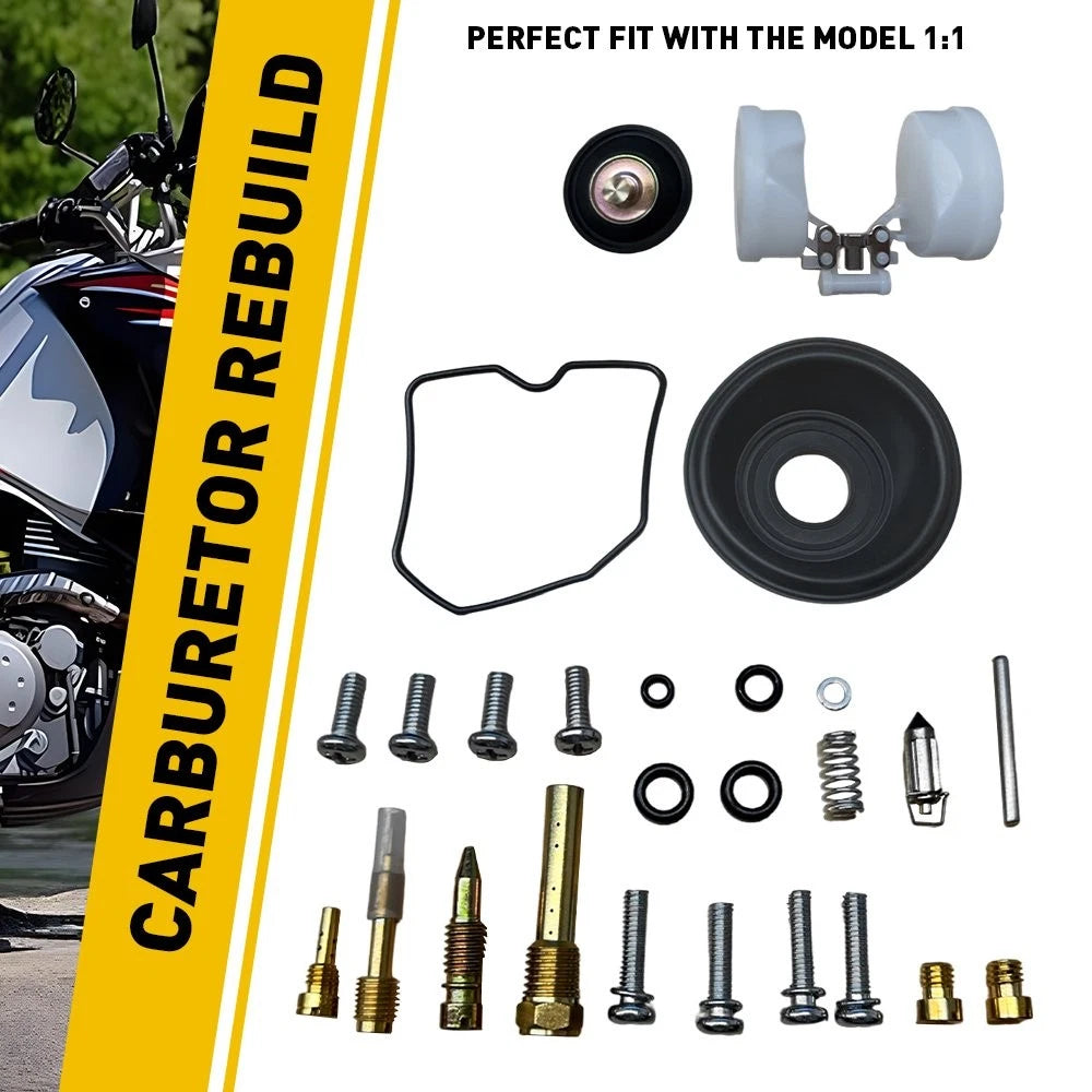 Carburetor Repair Rebuild Kit for Kawasaki KLR650 (1987–2018)