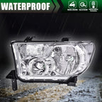 Set of 2 Chrome Headlights for Toyota Tundra, Sequoia (2007–2017)