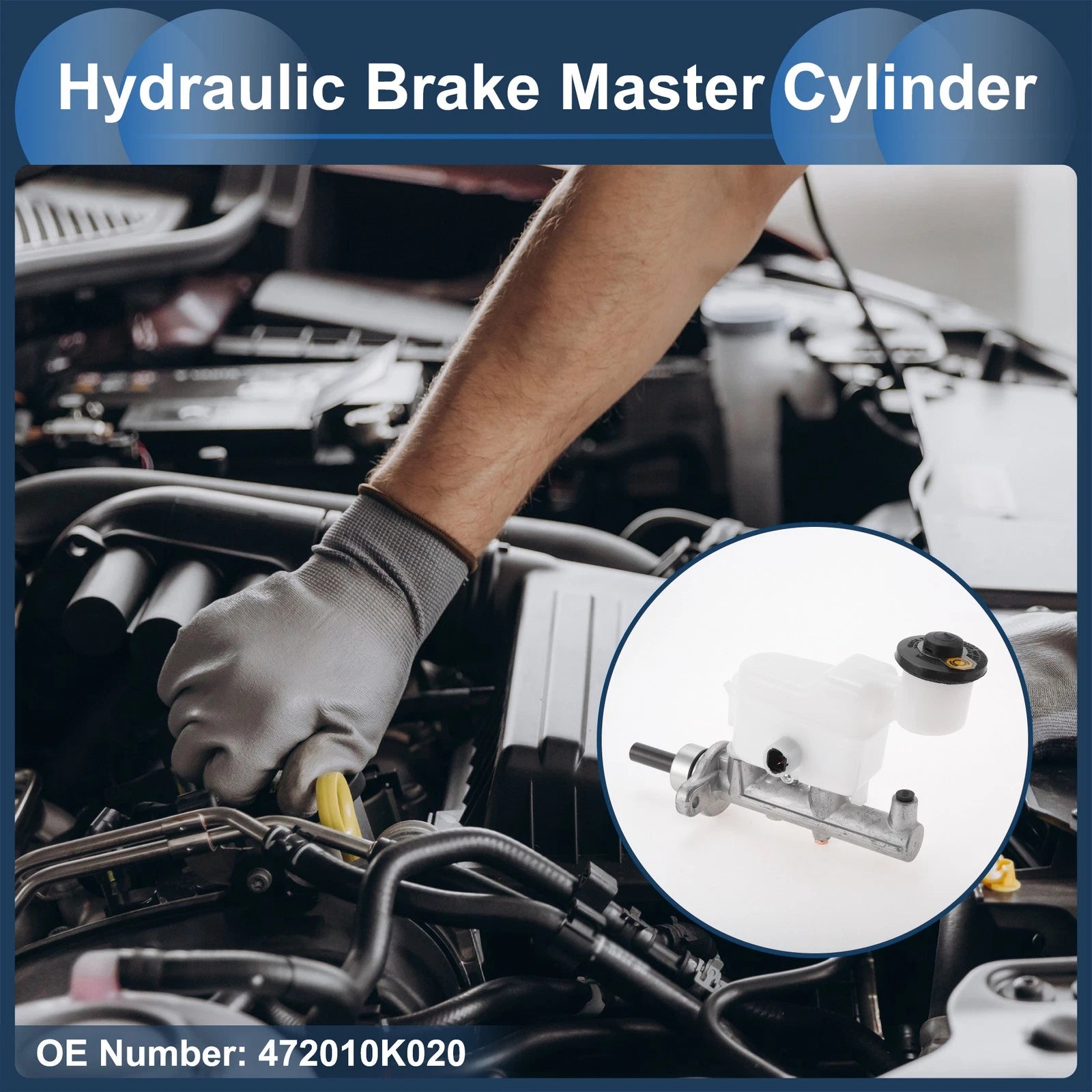 Brake Master Cylinder with Reservoir for Toyota Hilux VII (2005–2015)