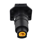 7 Pin RV Trailer Wiring Harness Connector Female End with Dust Cover for Trucks