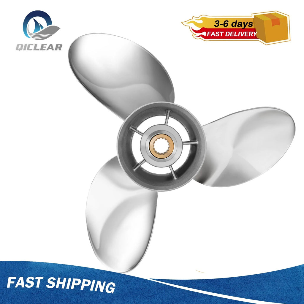 14.25 x 17 Stainless Steel Propeller for Yamaha 150-250HP (15 Spline, RH)