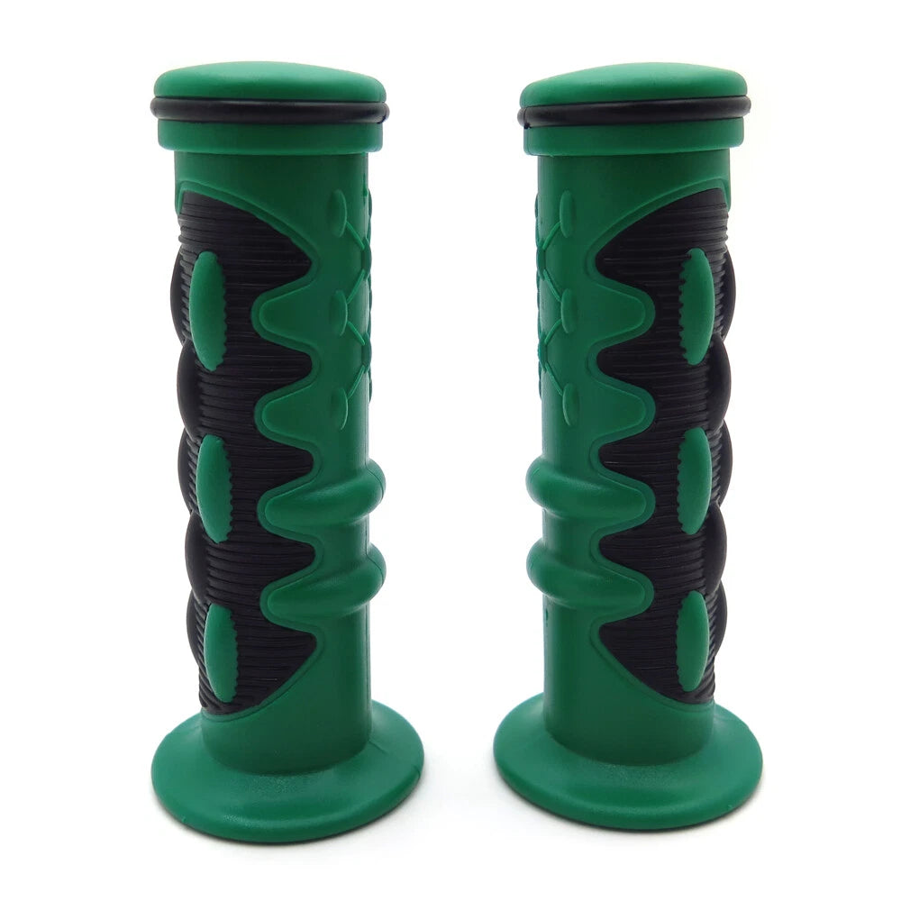 1 Pair Green Hand Grips 22mm 25mm for Honda Yamaha Suzuki Kawasaki Ducati BMW