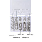 100pcs Fishing Hooks Set High Carbon Steel Long Shank Barbed