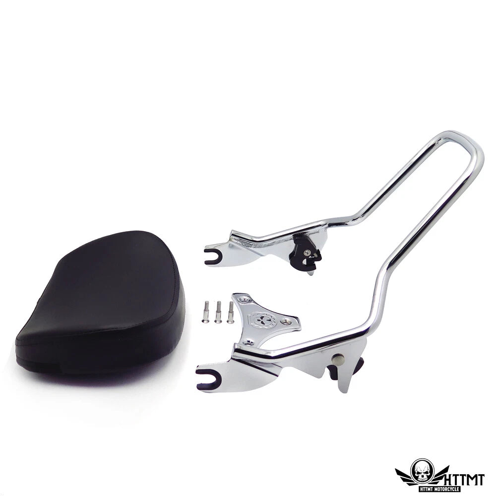 Chrome Backrest Sissy Bar Docking for Harley Touring Street Glide FLHX (1997–2008)