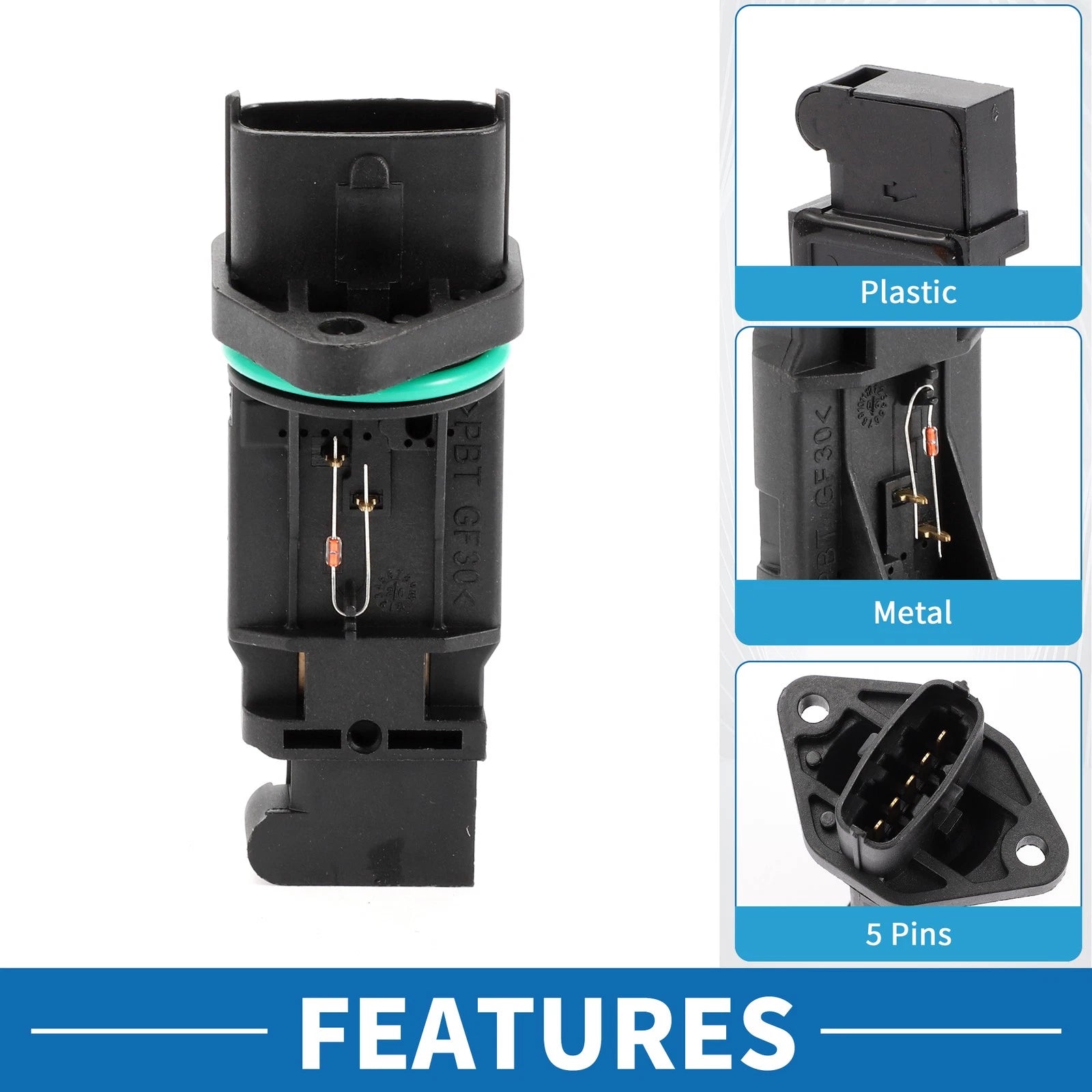 MAF Mass Air Flow Sensor for Hyundai Accent L4 1.5L (2000–2005) No.2816422610