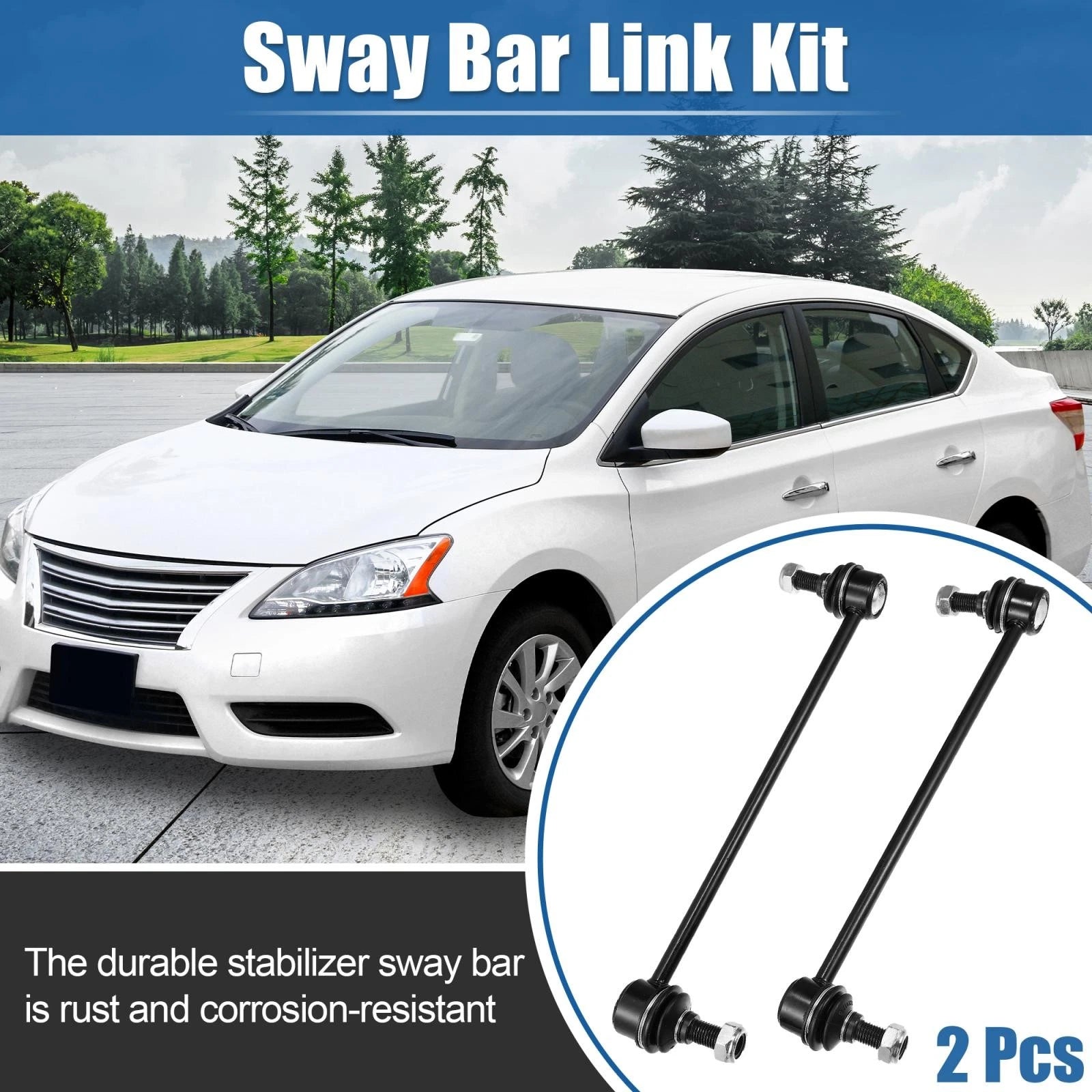 2X Front Sway Bar Links K750096 for Nissan Sentra (2007–2012)