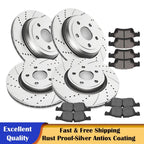 Drilled Brake Rotors and Pads for Dodge Durango/Grand Cherokee (2011–2021)