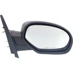 Set of 2 Manual Mirrors for Chevrolet Silverado 1500 (2007–2013) Black