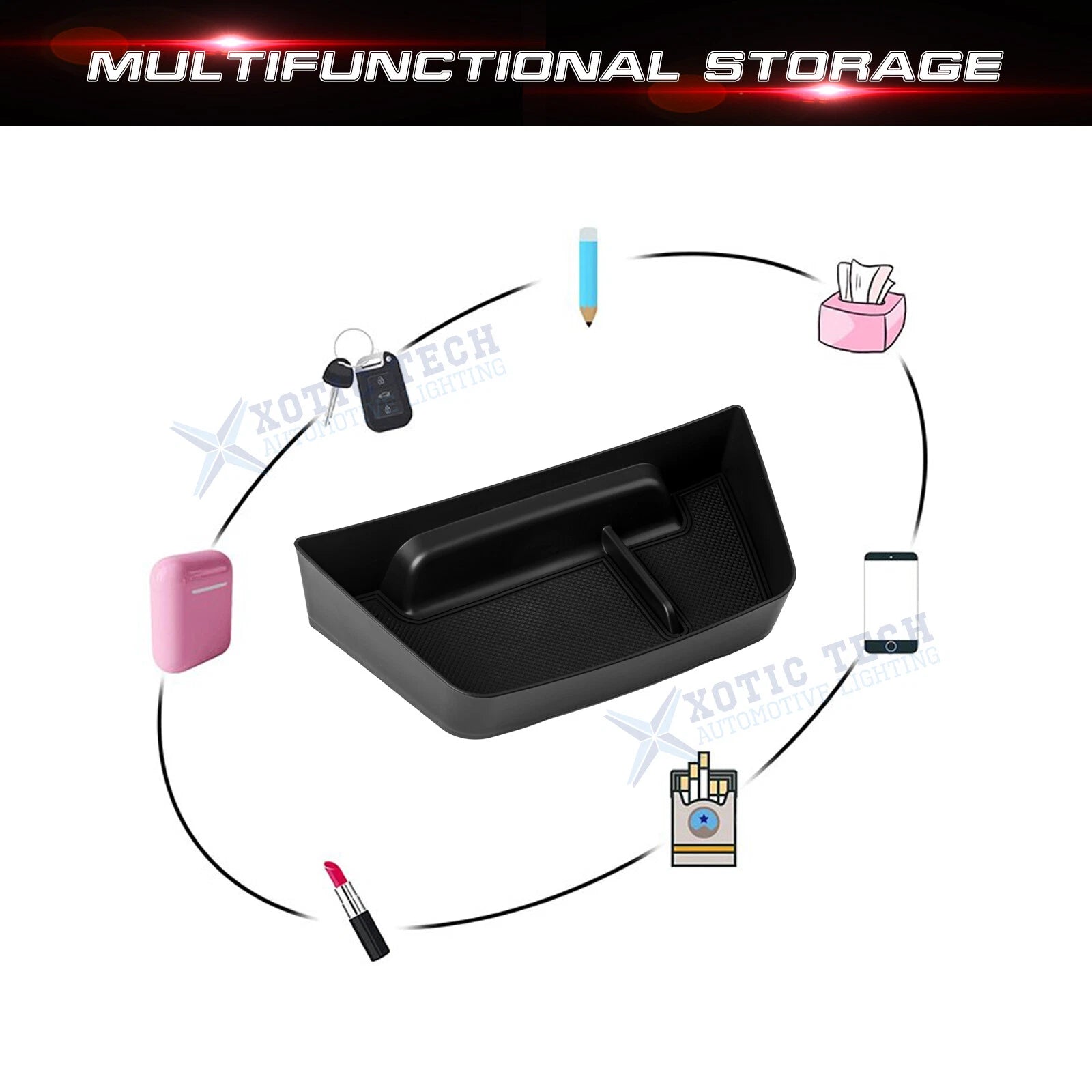 Center Console Dashboard Storage Insert Organizer Tray for Honda CR-V (2023-2025)