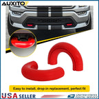 2X Red D-Ring Tow Hook Covers for Ford F150 (2004–2024)