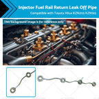 Fuel Rail Return Leak Off Pipe for Toyota Hilux KZN165 KZN205 (1997–2005)