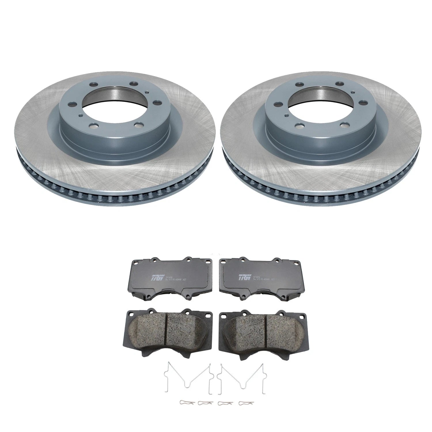 DuraGo Front Rotors & TRW Pro Ceramic Brake Pads Kit for 4Runner GX460 (2010–2023)
