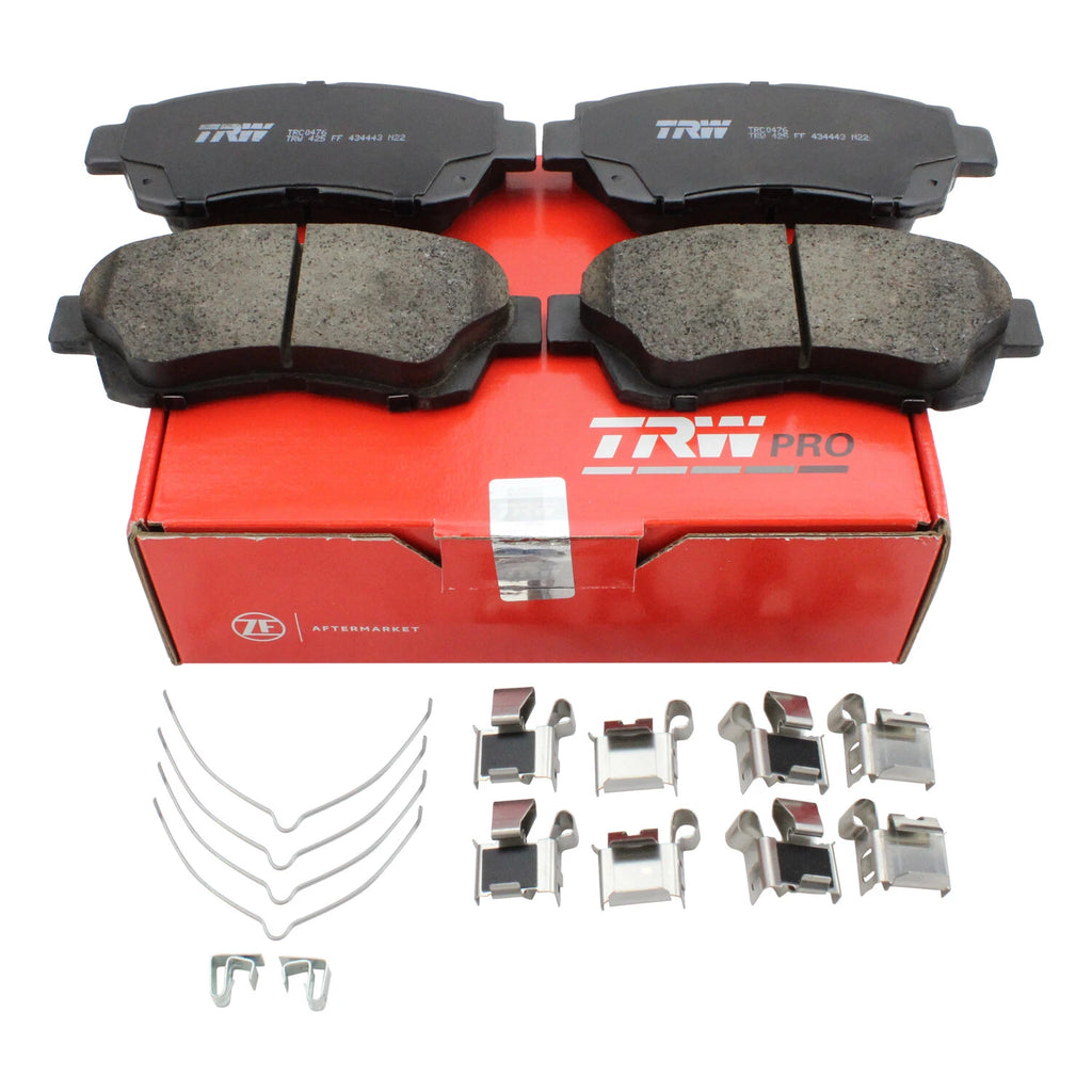Set of 4 TRW Pro Front Ceramic Brake Pads for Lexus LS400 SC300 Toyota Camry Celica (1990–2000)
