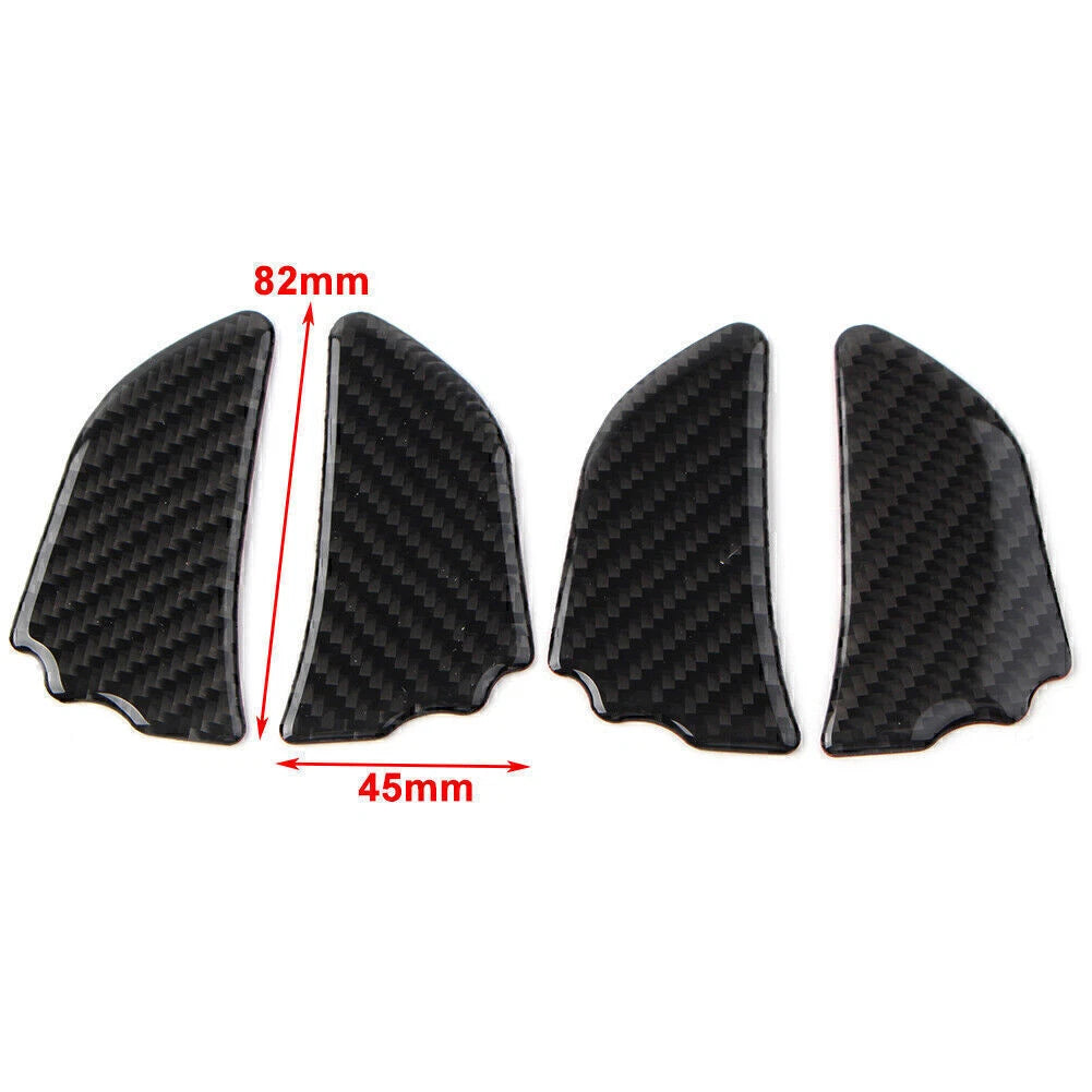 Set of 4 Carbon Fiber Interior Door Bowl Cover Trim for Subaru Forester (2013–2018)