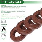 Set of 5 Oil Seal Rotary Shaft Seal FKM Rubber 15x28x5mm