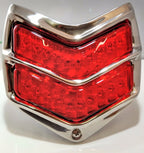 LED Tail Lights Pair with Stainless Steel Rim for 1940 Ford (Turn Brake)
