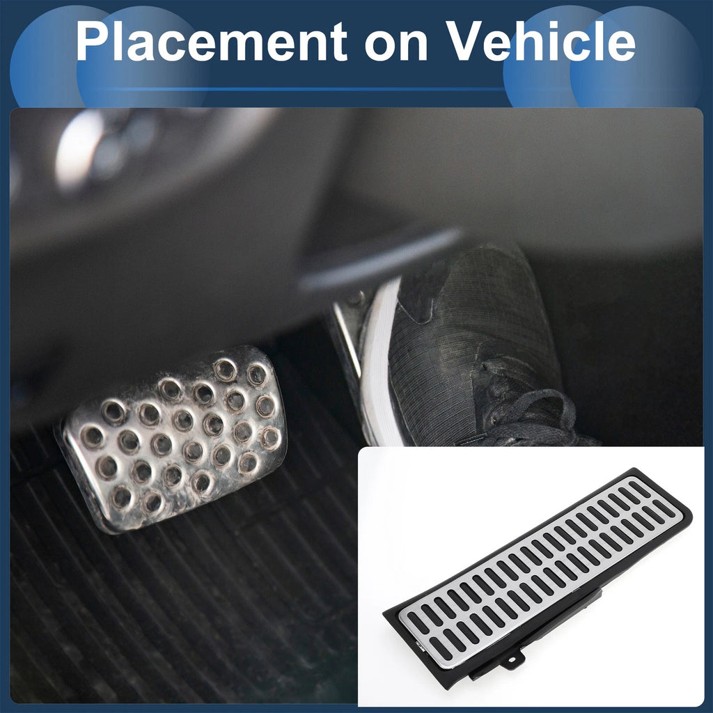 1 Pc Footrest Pedal Cover for Volkswagen Jetta  Silver Tone