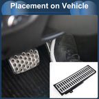 1 Pc Footrest Pedal Cover for Volkswagen Jetta  Silver Tone