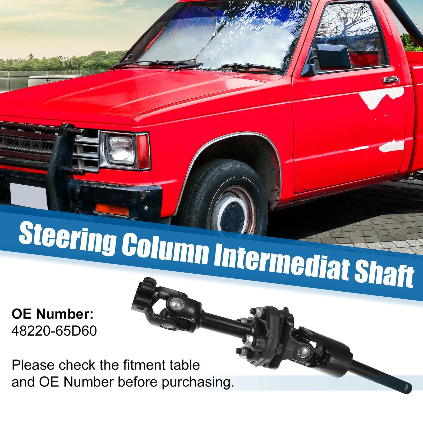 Lower Intermediate Steering Shaft Column 48220-65D60 for Chevy Suzuki 