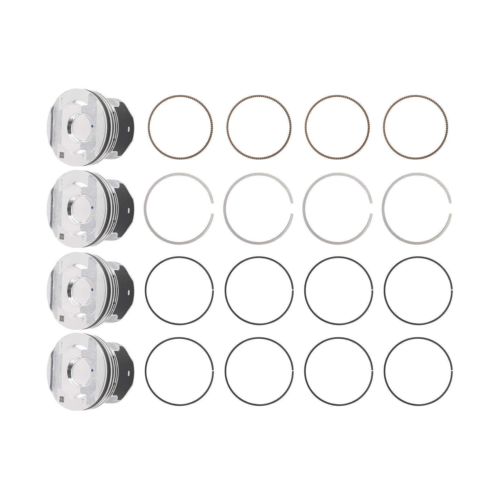 4X Piston & Rings Kit for Cadillac ATS CTS CT6 Chevy Malibu 2.0T (2013–2020)