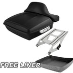 Matt Chopped Trunk Backrest Mount Rack for Harley Road Glide (2014–2023)