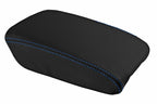 Leather Console Lid Armrest Cover for Acura TL (1999–2003) Blue Stitch