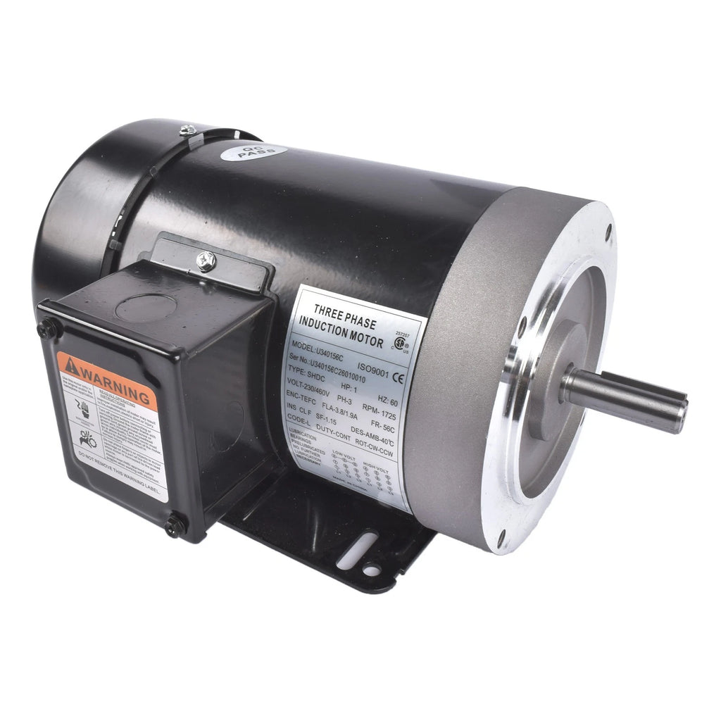 AC Motor for MA0510E (3PH/60HZ, 1725RPM, 56C/TEFC, 206-230V/460V)