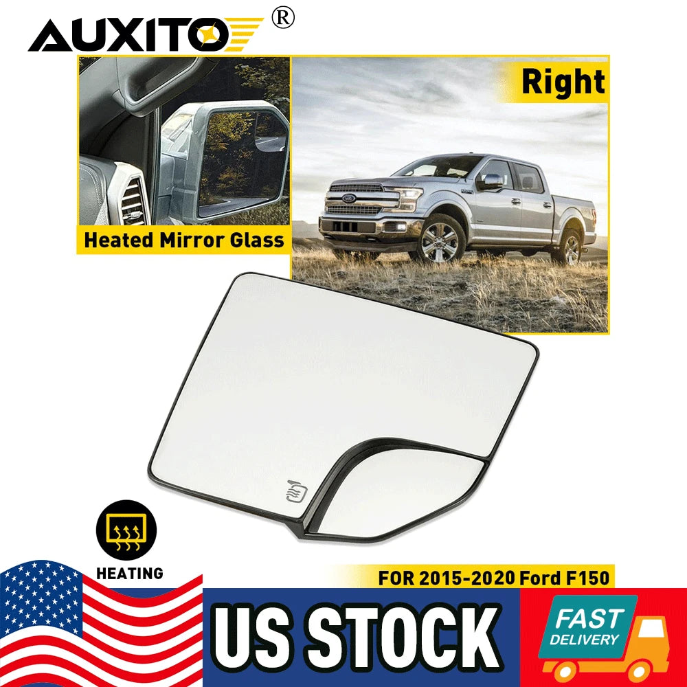 Heated Passenger Side Mirror Glass for Ford F150 (2015–2020)