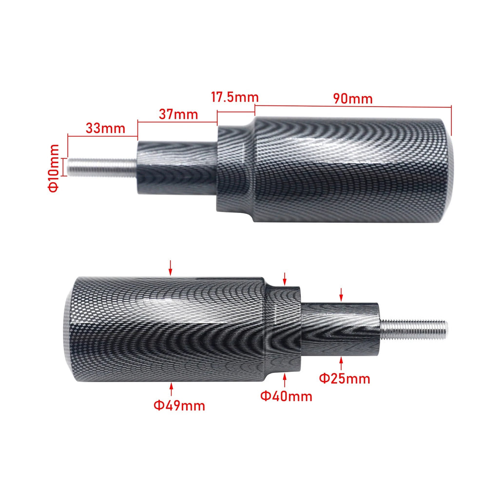 Carbon Frame Sliders for Honda CB500F, Kawasaki Z900 (2013–2023)