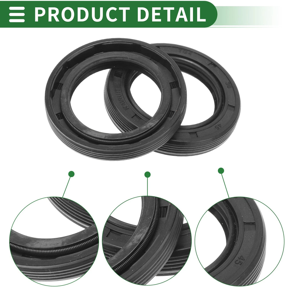 Set of 5 Oil Seal TG4 Lip Seal Ring NBR Rubber 30x45x7mm