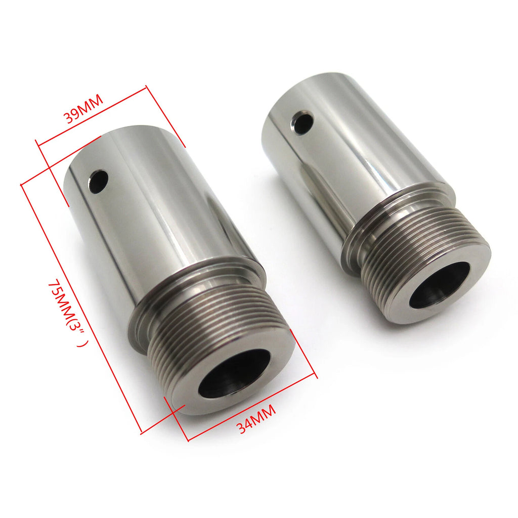 2" Fork Tube Extensions for Harley Dyna Glide Sportster FXD XL 883 1200 (1991–2023)