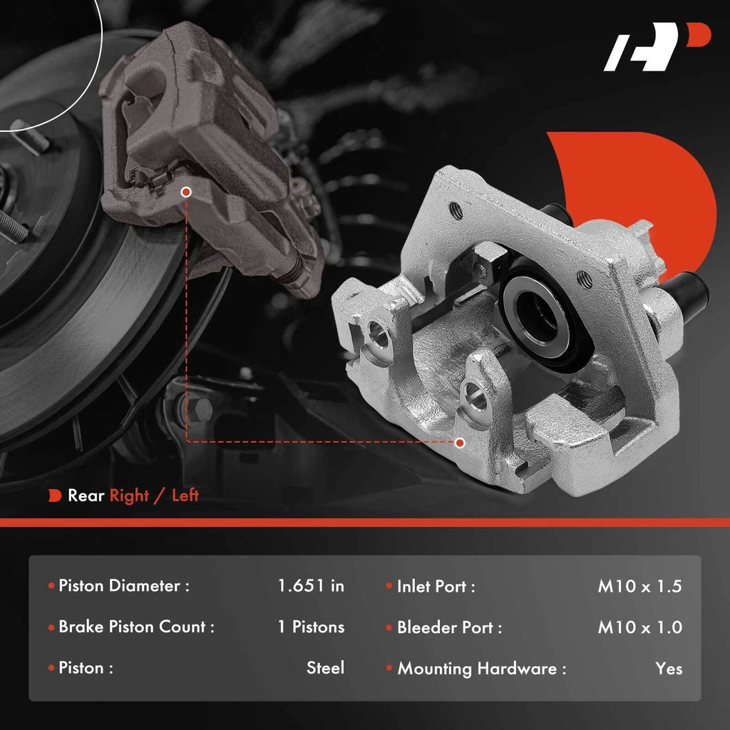 Pair Rear Disc Brake Calipers with Bracket for BMW X5 (2002-2006)
