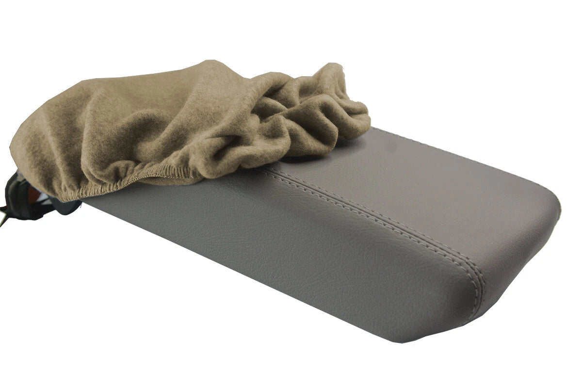 Fleece Console Lid Armrest Cover for Hyundai Sonata (2015–2019) Beige