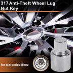317 Wheel Lock Lug Nut for Mercedes-Benz (Locking Nut Key Socket)