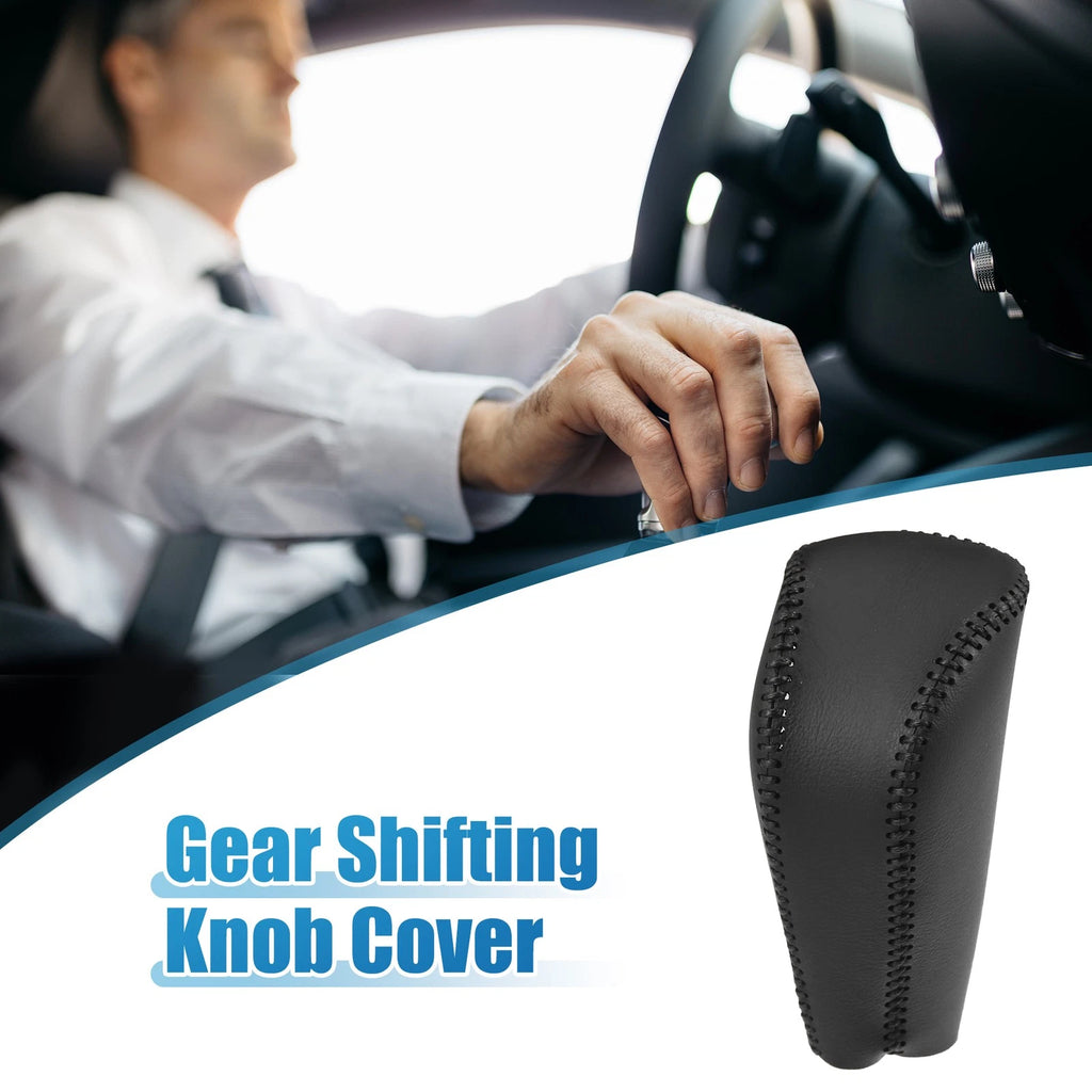 Gear Shift Lever Cover for Honda Odyssey (2015–2018) - Black Stitches