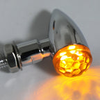 Universal Metal LED Mini Bullet Turn Signal Indicators Light
